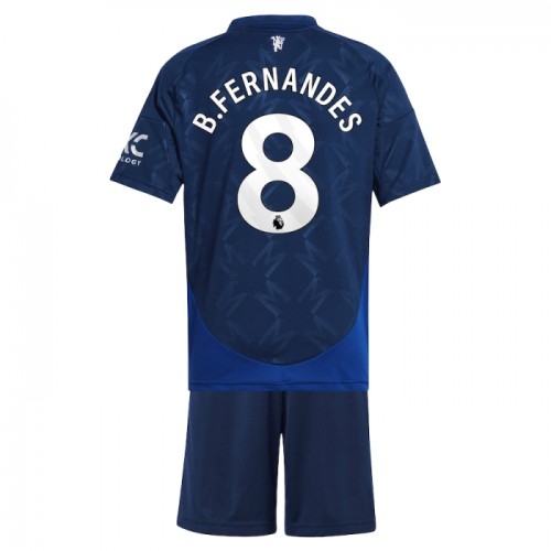 Conjunto Manchester United B. Fernandes 8 Equipamento Alternativo 2024-25 - Criança Conjunto Manchester United B. Fernandes 8 Equipamento Alternativo 2024-25 - Criança
